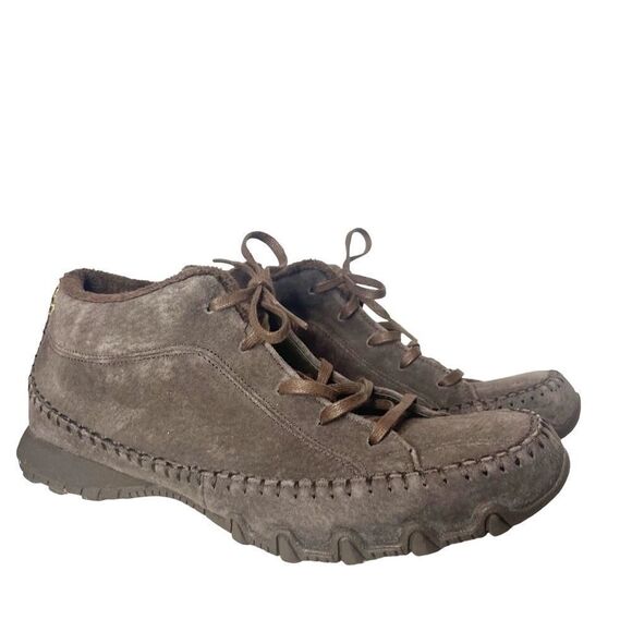 Skechers Bikers Totem Pole Chukka Boot In Chocolate Brown Size Women’s 9 - Picture 2 of 10